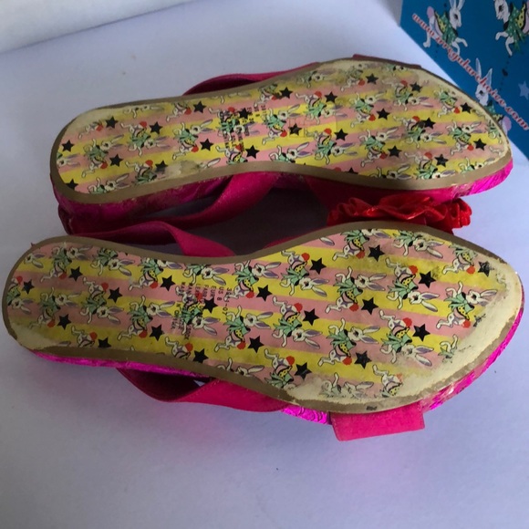 Irregular Choice Ruched Ribbon Flats - Picture 4 of 8